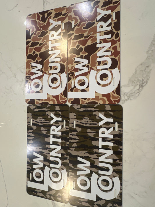 Low country camo plates
